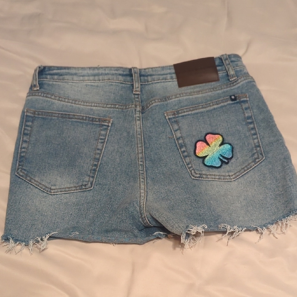 Lucky Brand Blue Jean Shorts with Distressed Hem